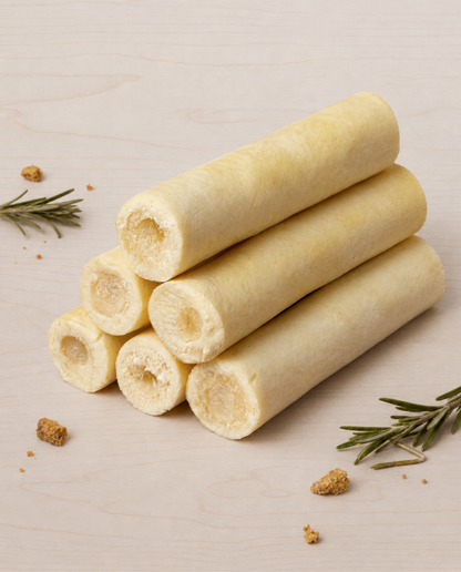 Allgood beef tails on a light background with rosemary leaves