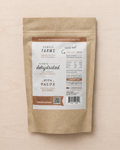 Allgood beef dog treats  on a beige background