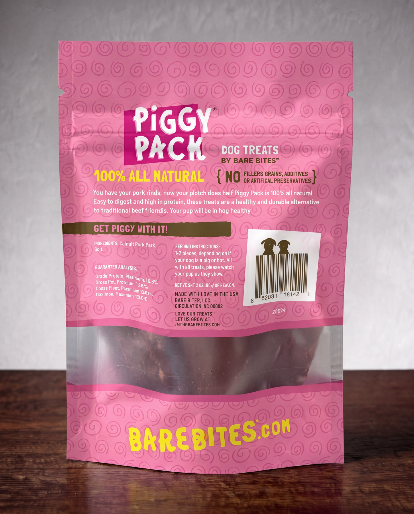 Dehydrated Pork Treats for Dogs