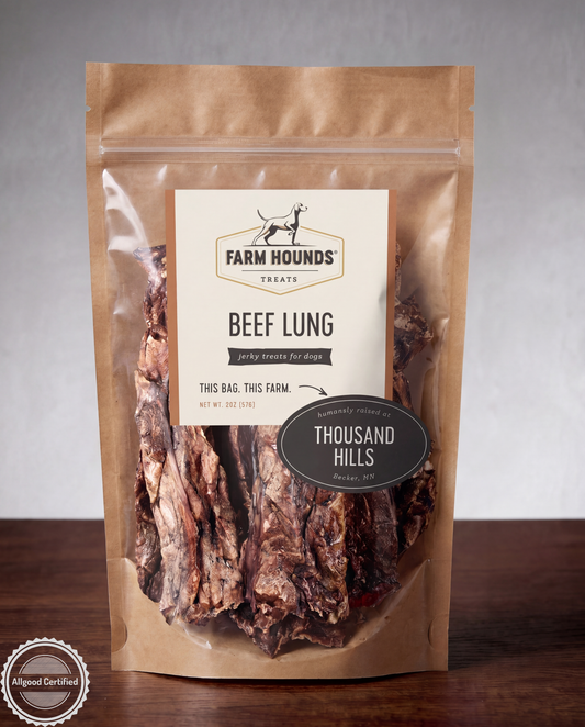 Single-Ingredient Beef Lung Dog Treats