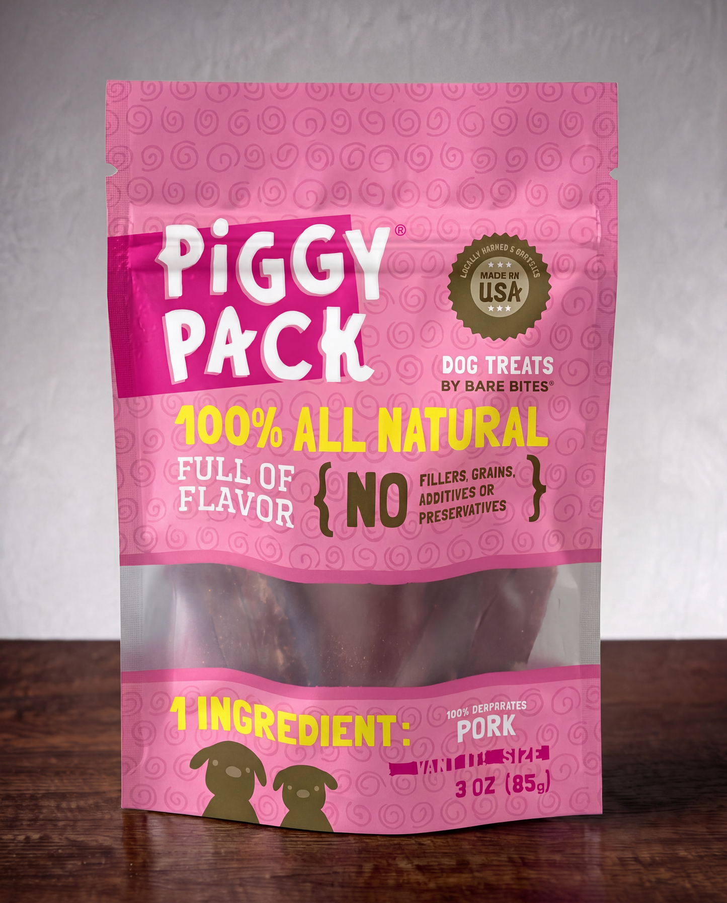 Dehydrated Pork Treats for Dogs