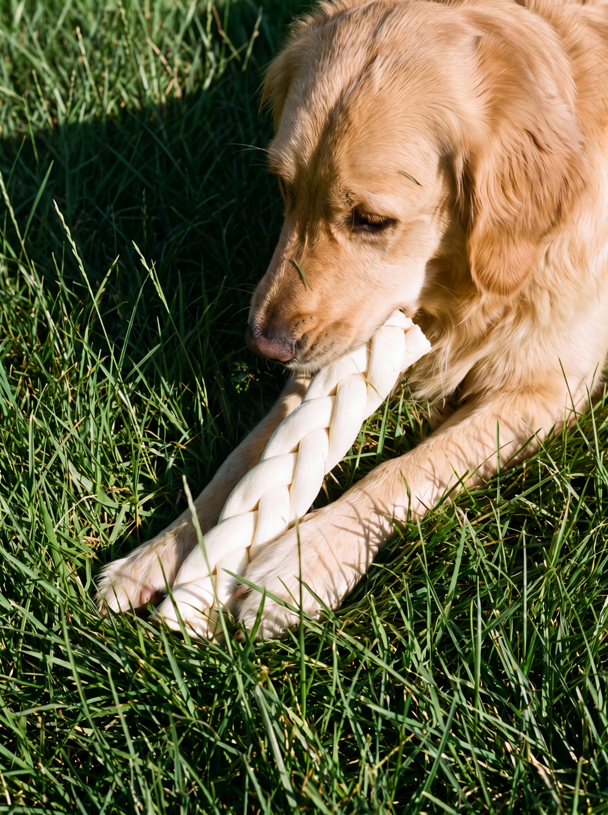 Beef Cheek Braided Dog Chew