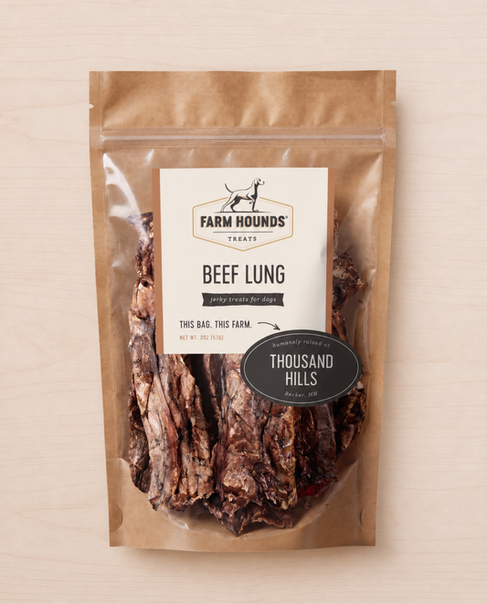 Single-Ingredient Beef Lung Dog Treats