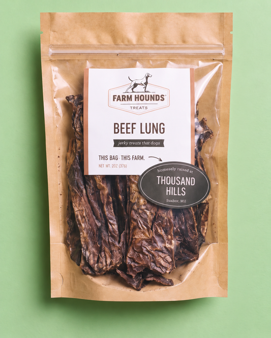 Single-Ingredient Beef Lung Dog Treats