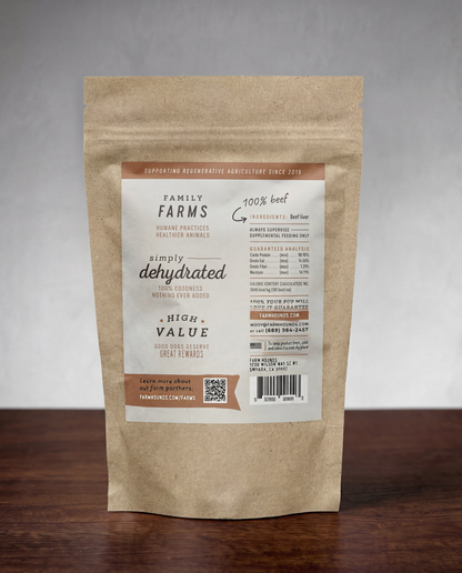 Single-Ingredient Beef Liver Dog Treats