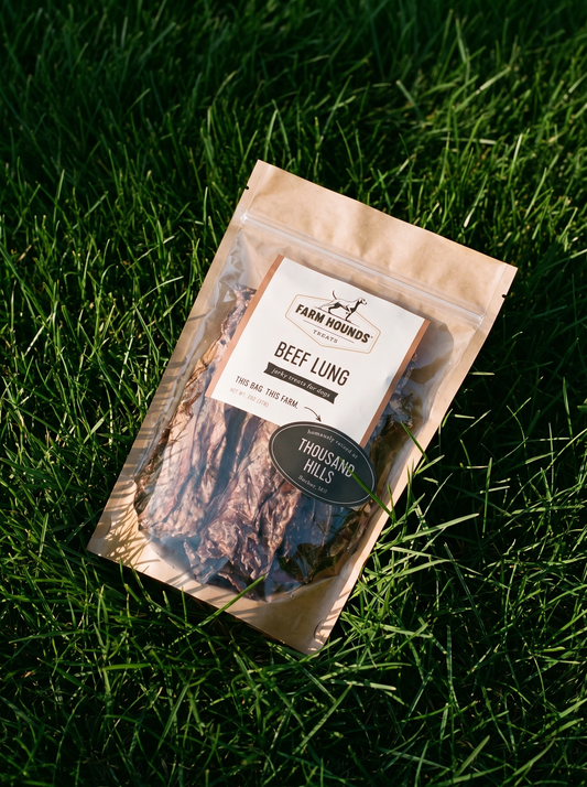 Single-Ingredient Beef Lung Dog Treats